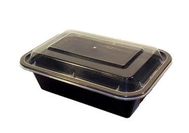 24 oz Rectangle PP Container Combo Kit - Image 1