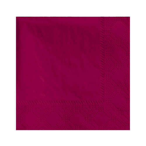 Hoffmaster 4.75 " Regal Embossed 2-Ply Burgundy Beverage Napkins - Image 1
