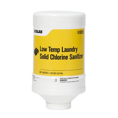 Ecolab Low-Temp 4 lb Laundry Solid Chlorine Sanitizer