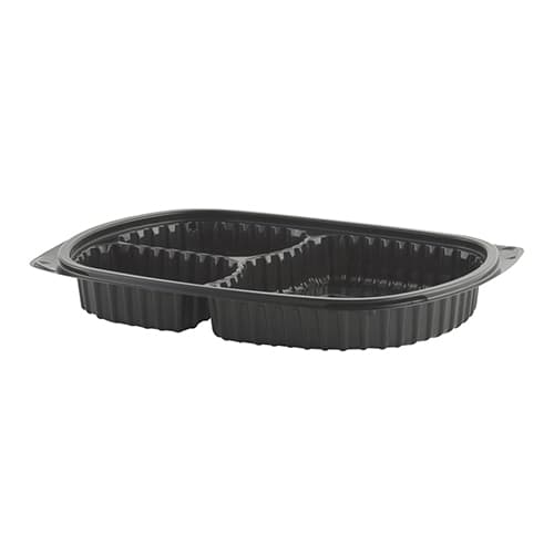 15 oz Rectangle PP Food Container, 3-Compartment