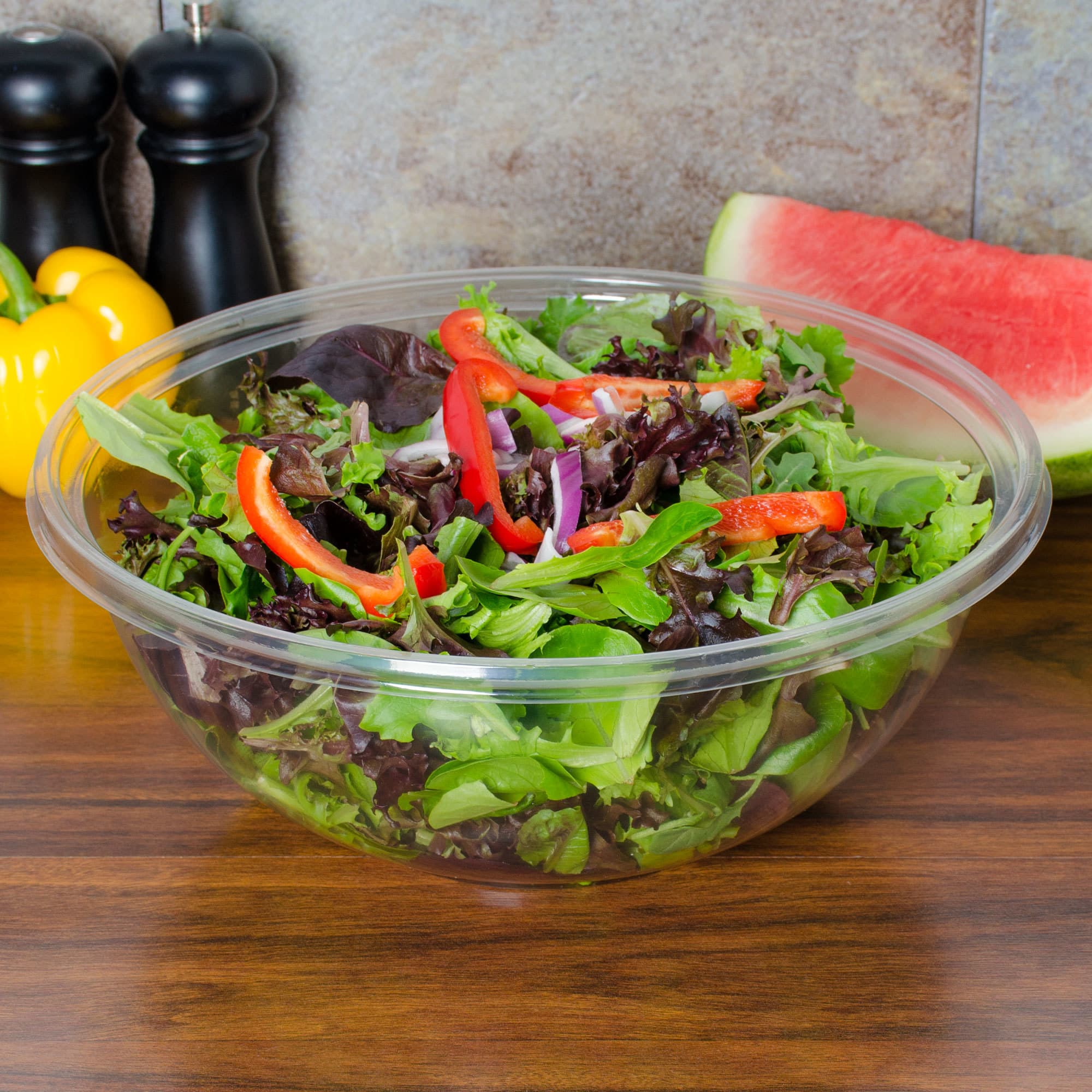 160 oz Round PET Bowl, Clear - Image 1
