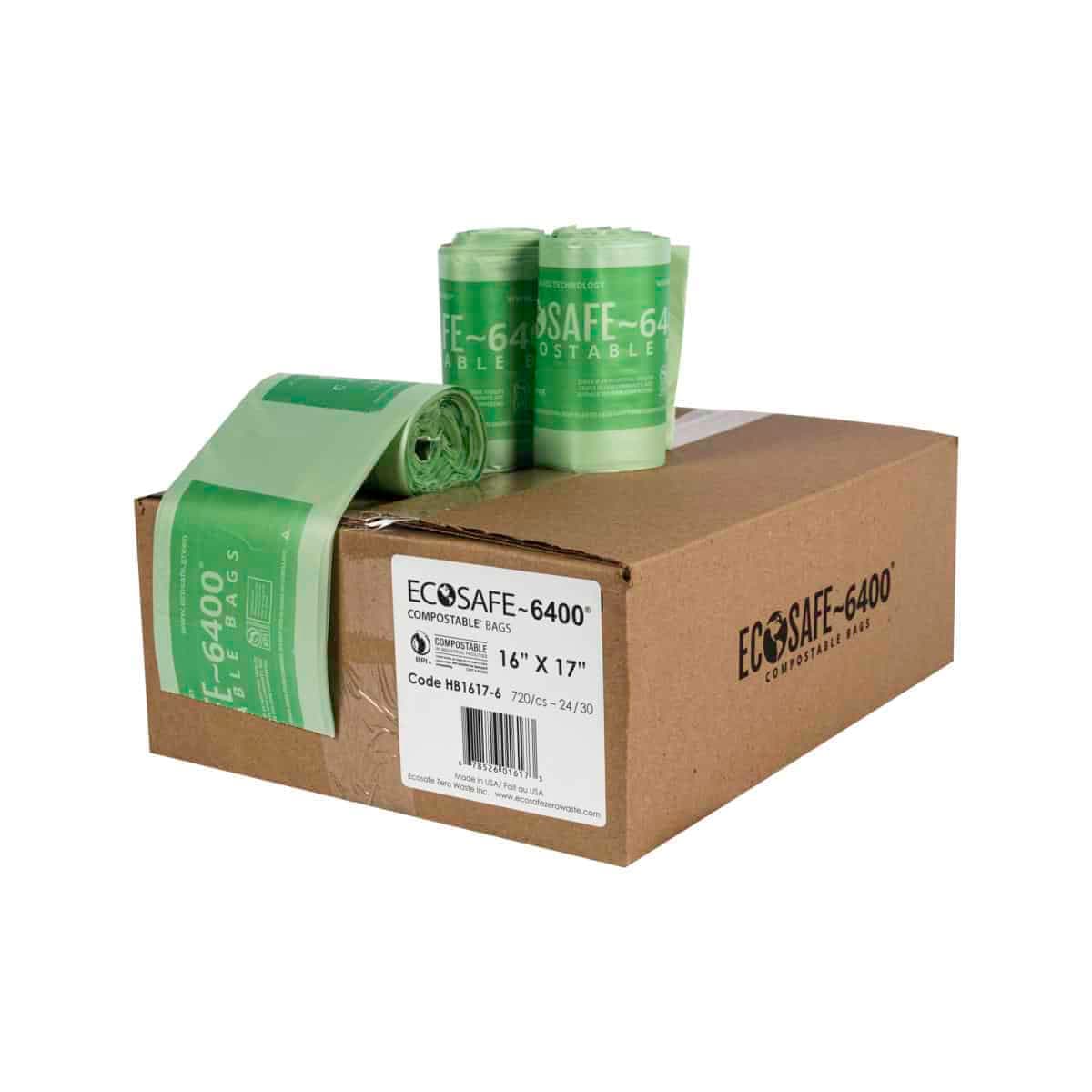 2.5 Gallon Compostable Can Liner, 16x17, 0.6 mil