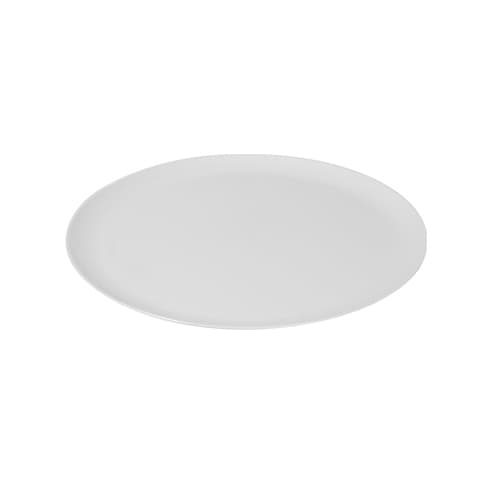 Fineline 12" White Platter Pleasers Classic Round Platter - Image 1