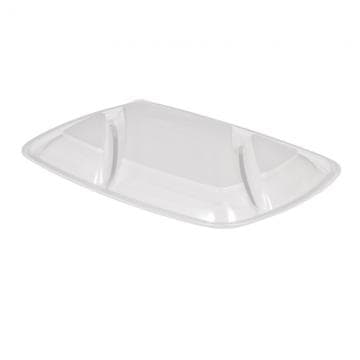 Flat PP Lid - fits 35 oz PP Rectangle Container