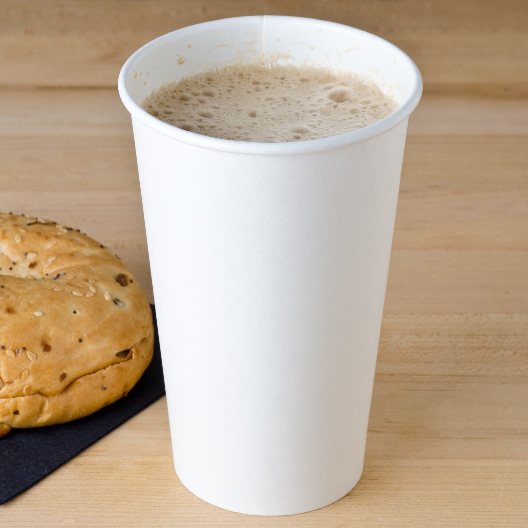 Solo 316W-2050 16 oz. White Poly Paper Hot Cup