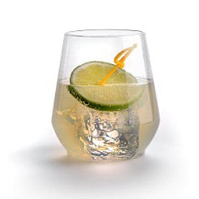 WNA Comet RESSGL12 Reserv 12 oz. Clear Plastic Stemless Wine Goblet - 64/Case