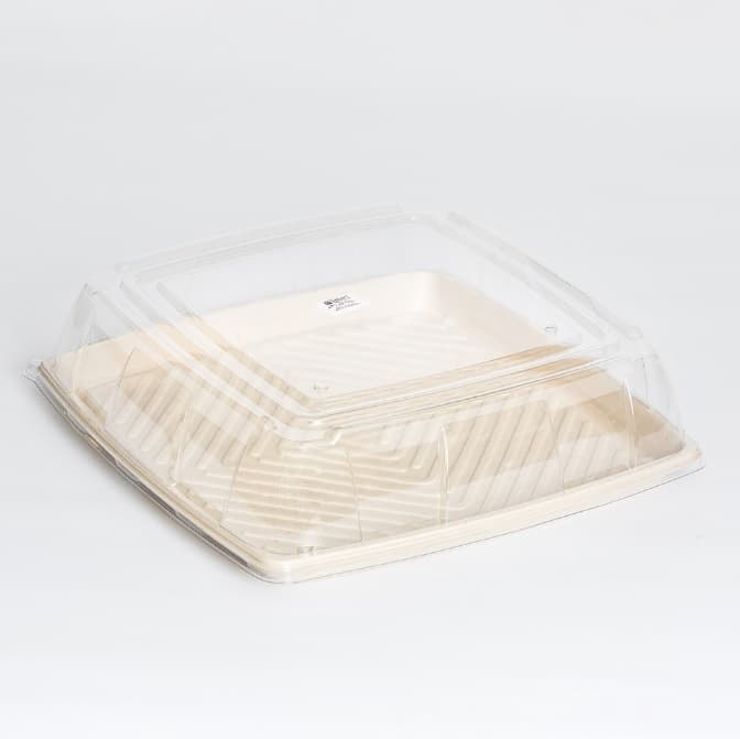 Dome PET Lid - fits 16" Square Fiber Platter - Image 1