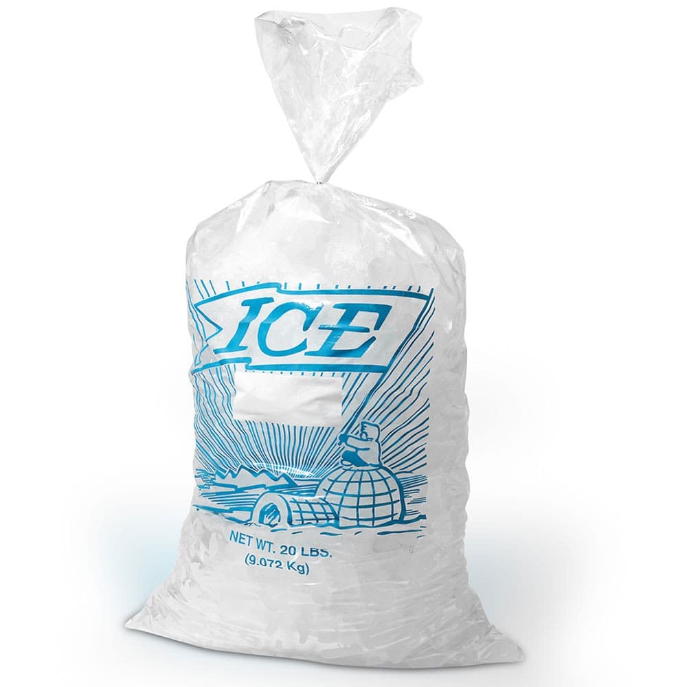 Elkay 12" x 21" 1.2 mil Printed Metallocene Ice Bag -- 10b. - Image 1