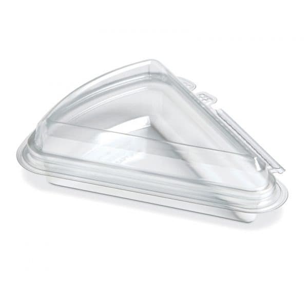 Placon Clear Crystal Seal® Refresh® Tamper-Evident 1/8 of 9″ Pie Wedge - Image 1