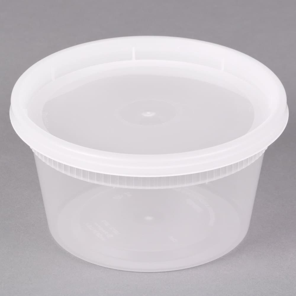 12 oz Round Deli Container with Lid - Image 1