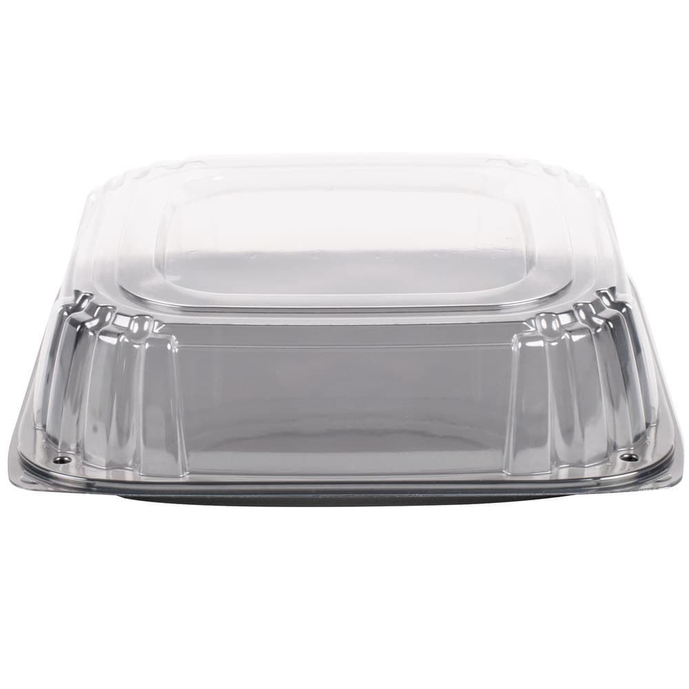 16" Square PET Platter with High Dome Lid