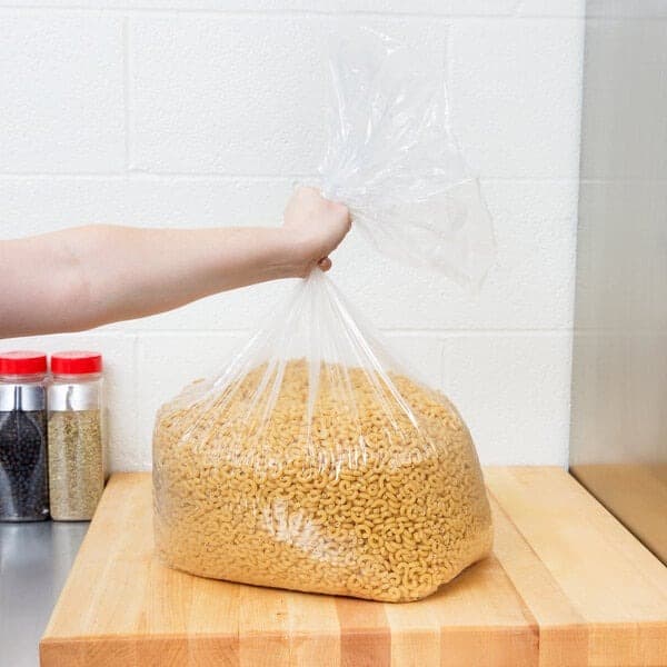TUF-R® 12" x 8" x 30" 1 mil Med Linear LDPE Gusset Bag - Image 1