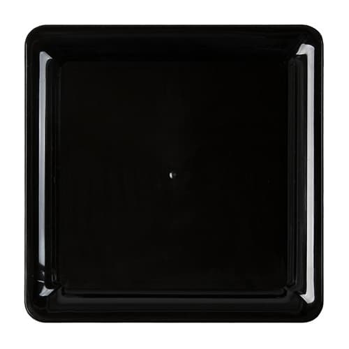 Fineline SQ5616PP.BK ReForm Black 16" Square Polypropylene Platter - Image 1
