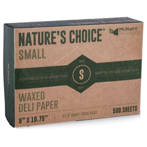8"x10-3/4" Waxed Paper Wrap, Brown Kraft - Image 1