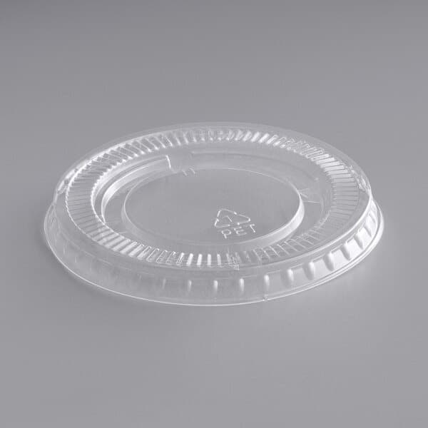 Clear PET Lid - fits 3.25 - 4 oz Portion Cup - Image 1