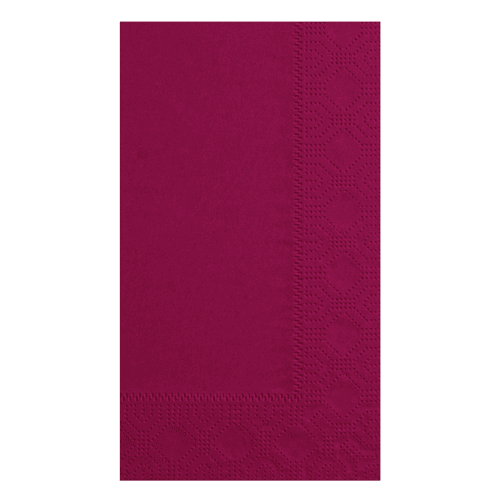 Hoffmaster 15" x 17" Regal Embossed 2-Ply Burgundy Napkins - Image 1