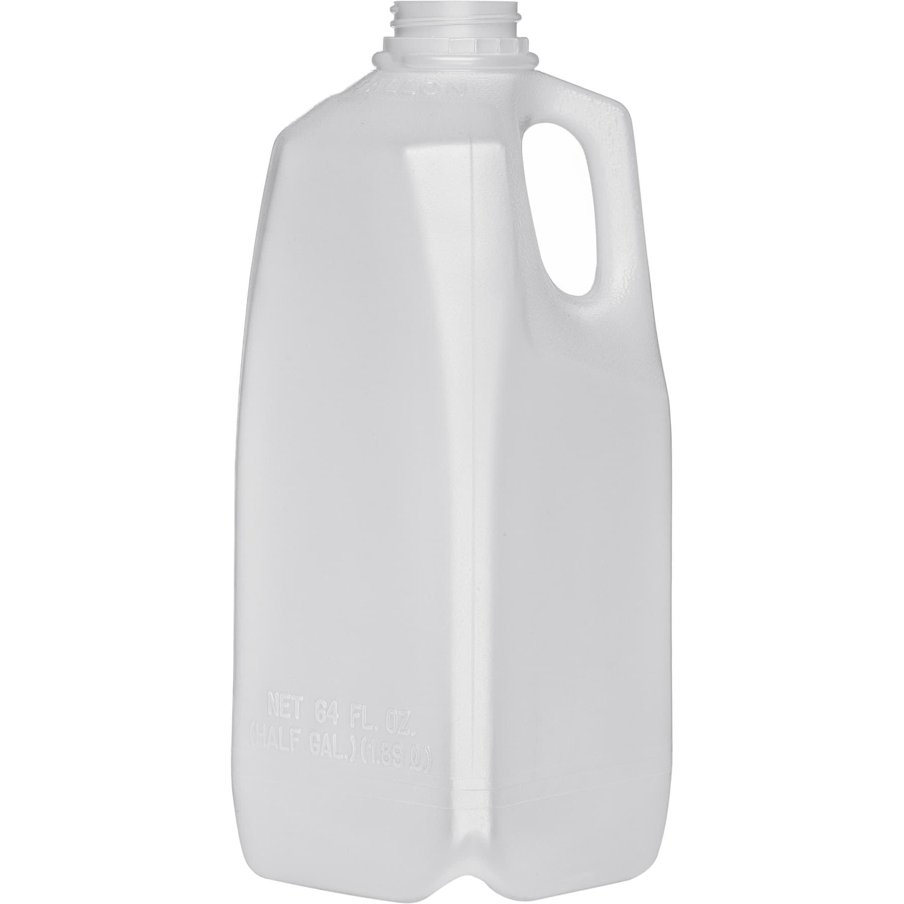 1/2 gal Natural HDPE Plastic Beverage Containers (Cap Not Included) - Image 1