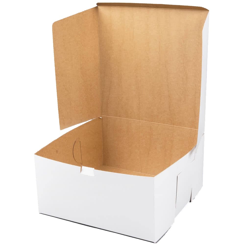 Southern Champion 6" x 6" x 4" White Non-Window Bakery Box - Image 1