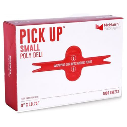 Pick Up High Density Small Poly Deli Sheet 8" x 10.75" - Image 1