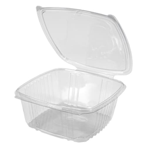 Genpak AD64 64 oz. Secure Seal® Clear Hinged Deli Container