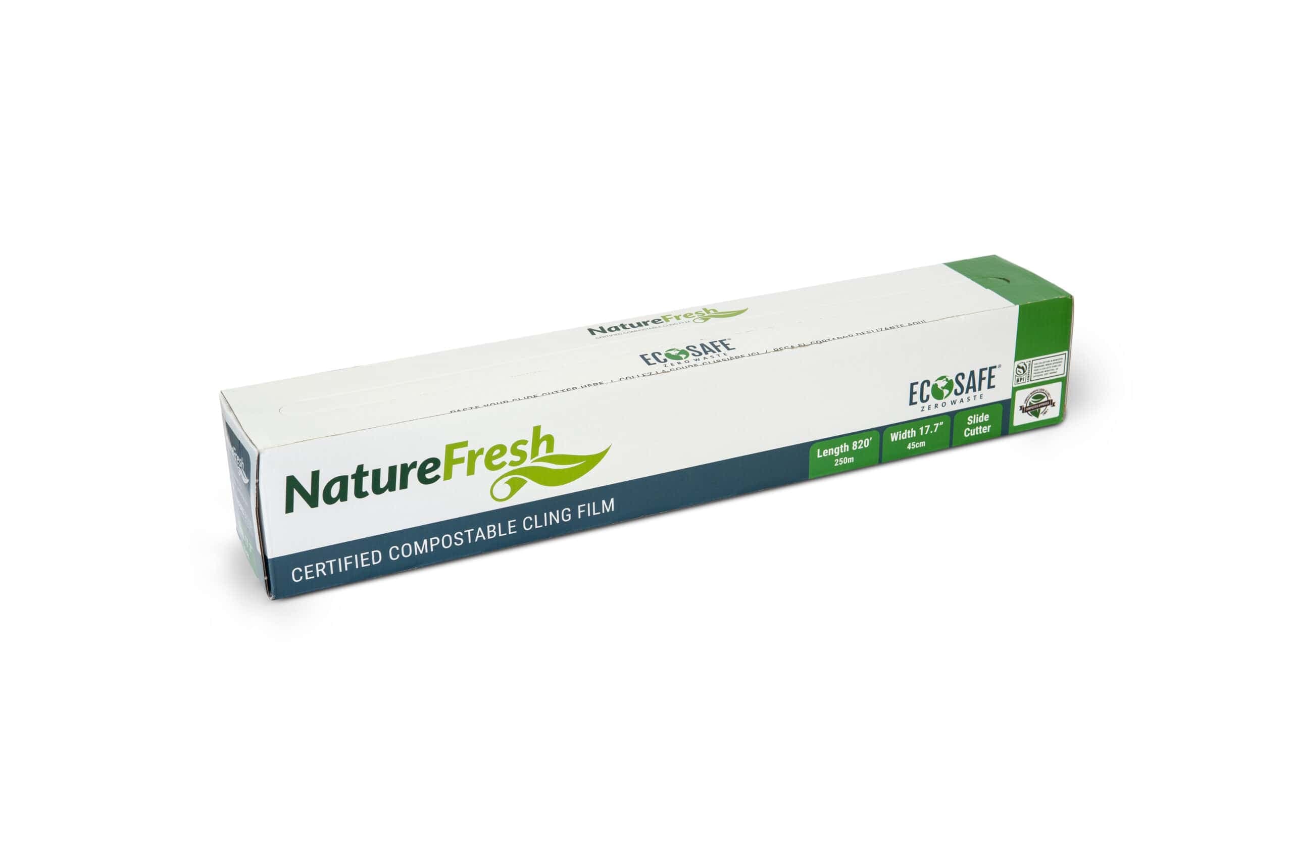 17.7" x 820' Compostable Cling Film, Cutter Box