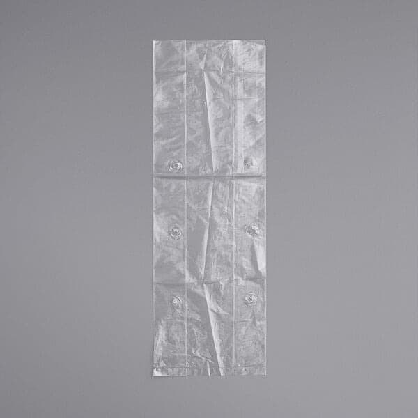 Elkay 6" x 3.5" x 18" .9 mil LDPE Hole Vented Bag - Image 1