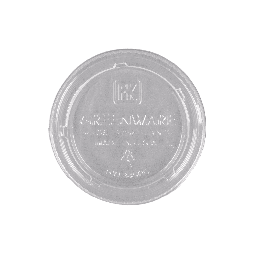 Clear PLA Lid - fits 4 oz Clear Portion Cup