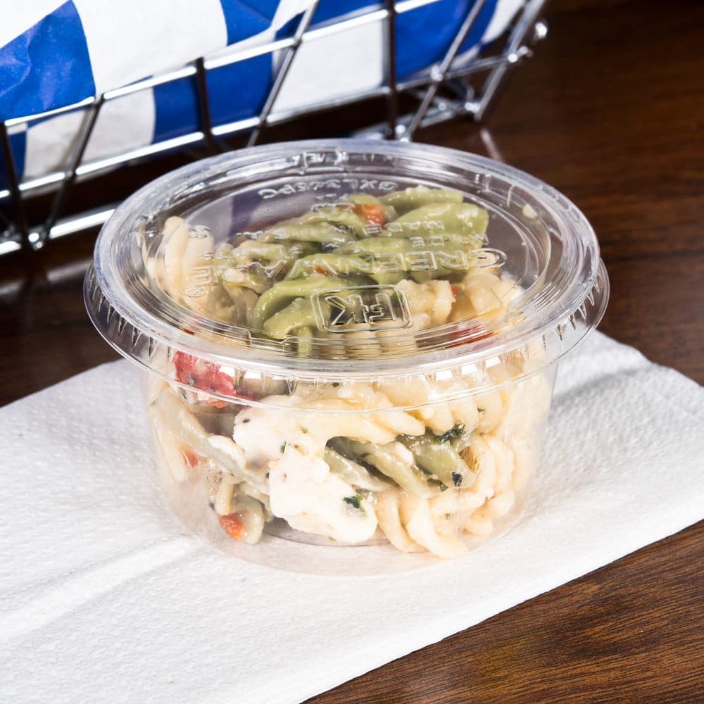 Clear PLA Lid - fits 4 oz Clear Portion Cup - Image 1
