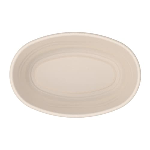 Dart 28 oz PFAS-Free Fiber Oval Burrito Bowl - Natural - Image 1