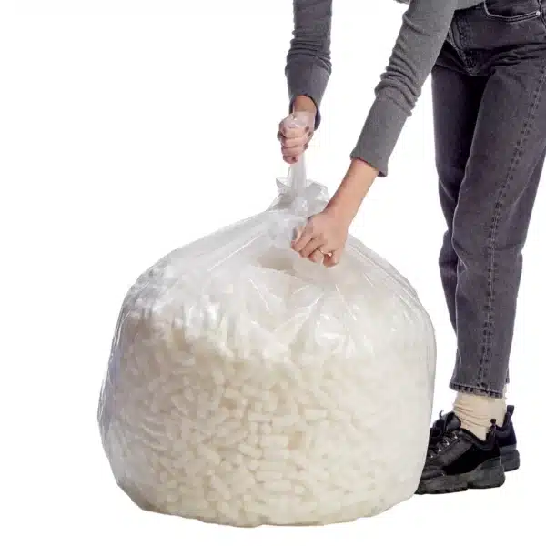 LDPE 45 Gallon CLEAR Can Liner, 1.2 mil (100/case)