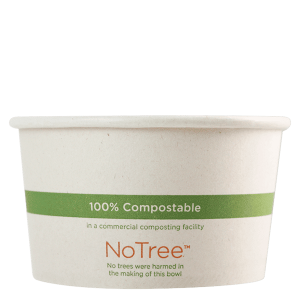 12 oz NoTree compostable paper bowl