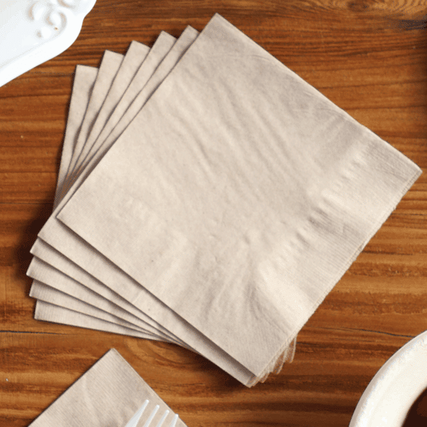 brown kraft paper napkin