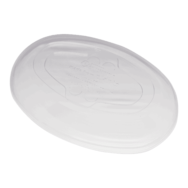 PLA lid for fiber burrito bowls