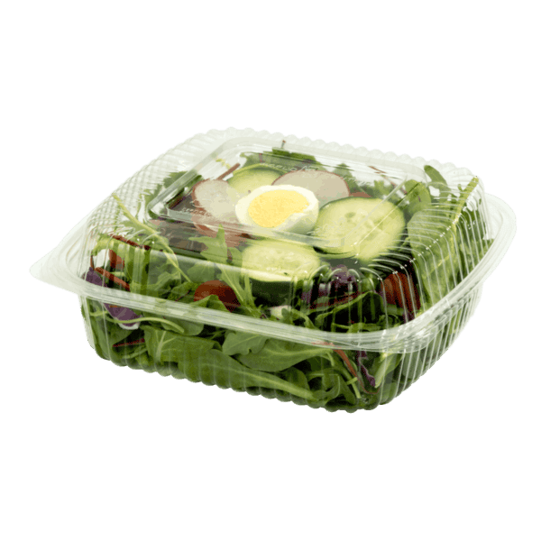 8x8x3 clear clamshell compostable