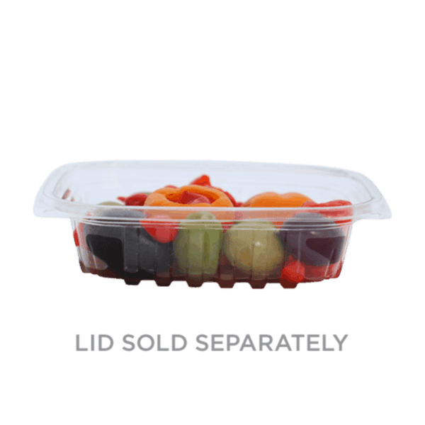8 ounce rectangle deli container compostable