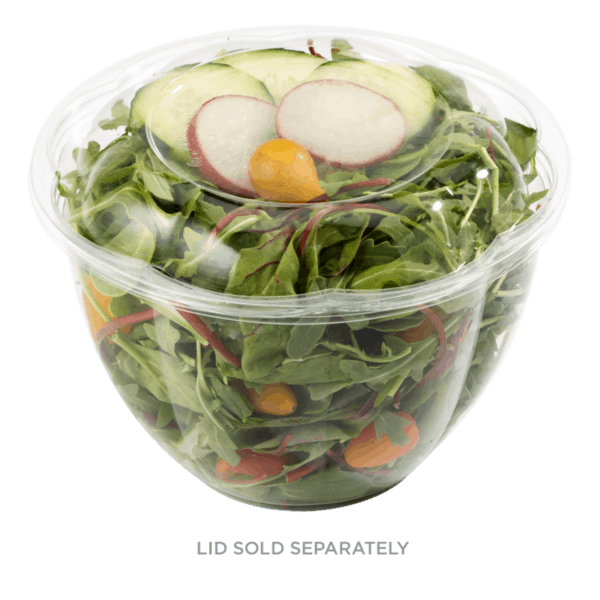 48oz salad bowl clear compostable