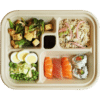 Fiber Bento Box, 5-Compartment (300/case)