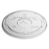 Clear PLA Lid with Straw Slot - fits 16, 16S, 20, 24 oz Clear Cold Cups (1000/case)