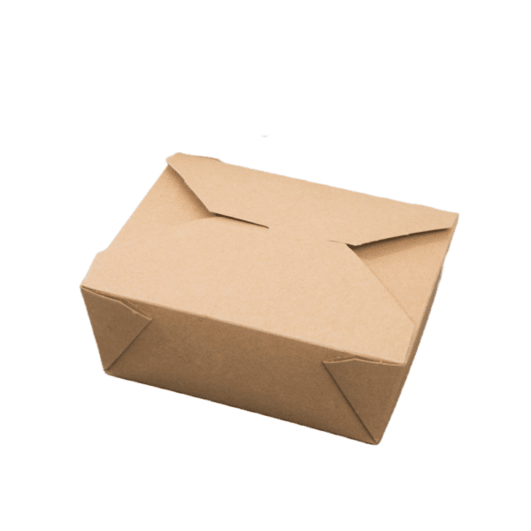 #8 Compostable Folded Carton, Brown Kraft (300/case)