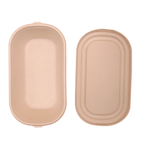 Fiber oval salad bowl lid 400 case