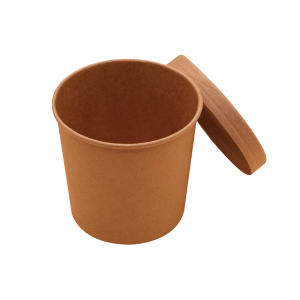 32 oz Kraft Paper Soup Container (500/case) - SupplyClub