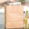 12 x 9 x 15 kraft shopping bag with handles 200 cs