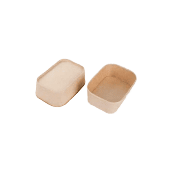 32 oz Kraft Rectangle Bowl, PLA Lined (300/case)