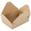 7-3/4x5-1/2x2-1/2 Kraft Folded Paper Take-Out Carton, 200 cs