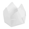 4-3/8 x 3-1/2 x 2-1/2 White Folded Paper Take-Out Carton, 450 cs