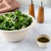 compostable fiber bowl and sauce cup