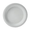6" Round Fiber Plate, White (1000/case)