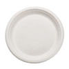 10" Round Fiber Plate, White (500/case)