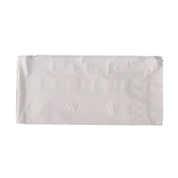 white paper dinner napkin
