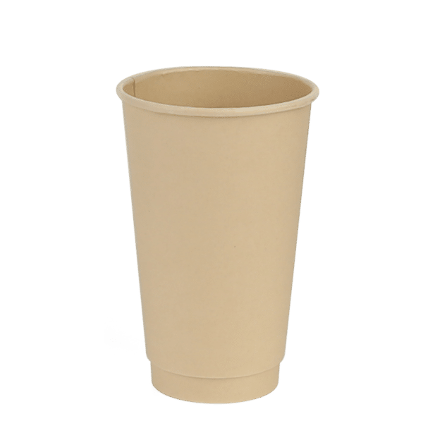 16 oz Double Wall Compostable Paper Hot Cup (500/case)